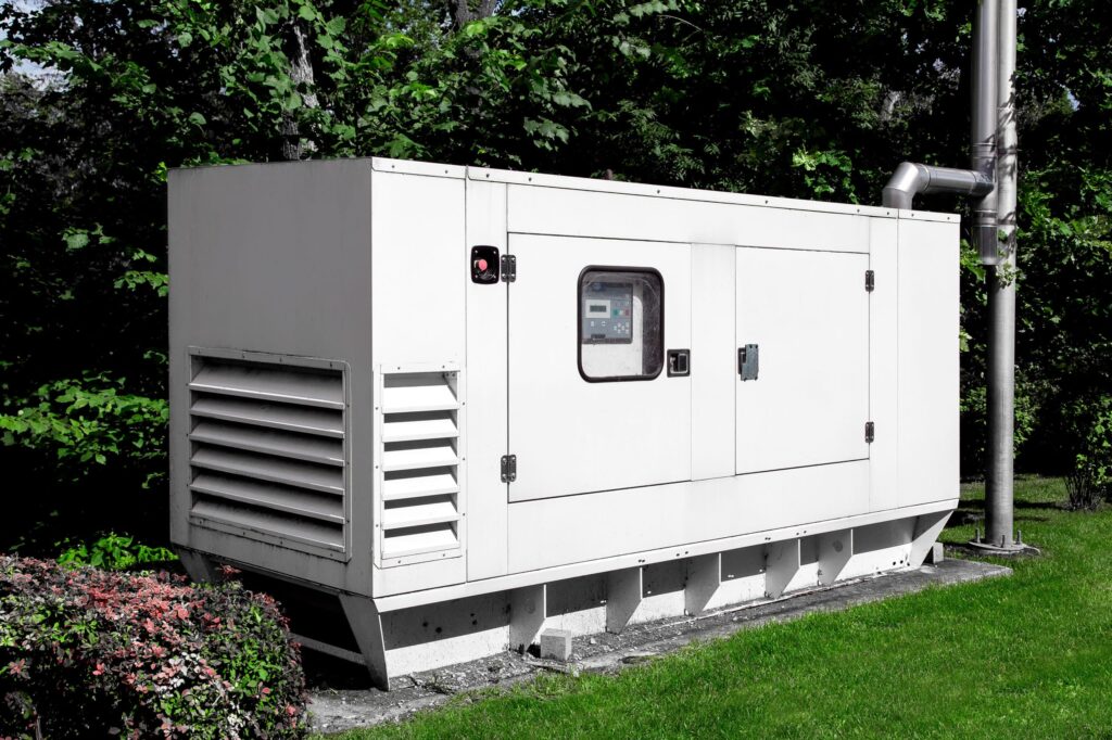 Generator for backup power during grid outage or storms