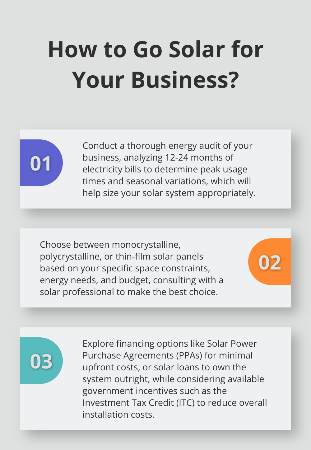 Infographic: How to Go Solar for Your Business? - commercial use of solar panels